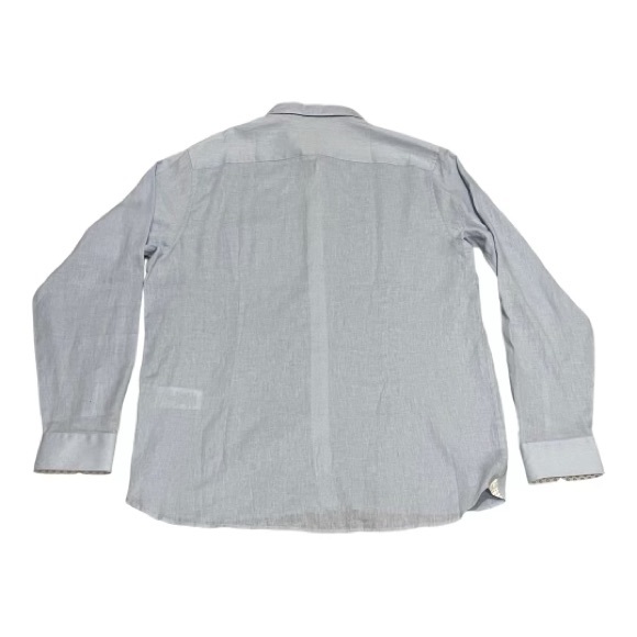 New Ted Baker Notip Button-Up Linen Blend Shirt Size 6(XXL) - Picture 6 of 6